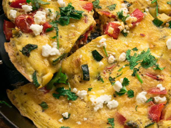 Veggie filled frittata