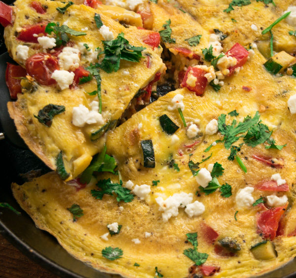 Veggie filled frittata