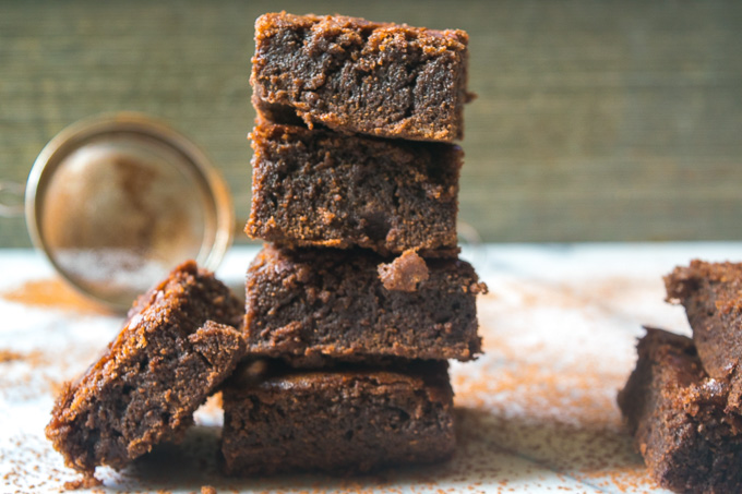 Coco brownies with chocolate chunks-- these brownies are made in one bowl, 30 minutes, rich, and perfectly sweet! |www.cookeatlaugh.com