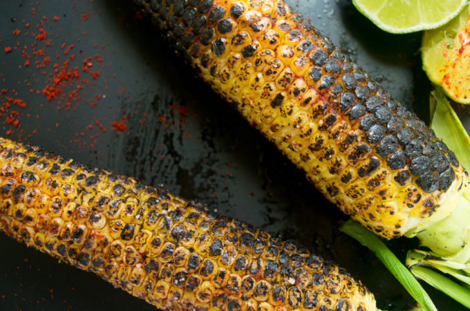 Grilled corn on the cob (Indian Street style)