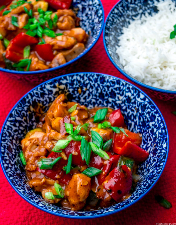 Asian fusion weeknight chicken stir-fry