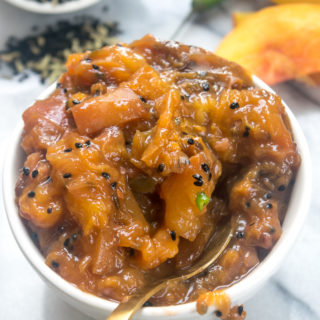 End of summer peach chutney 11