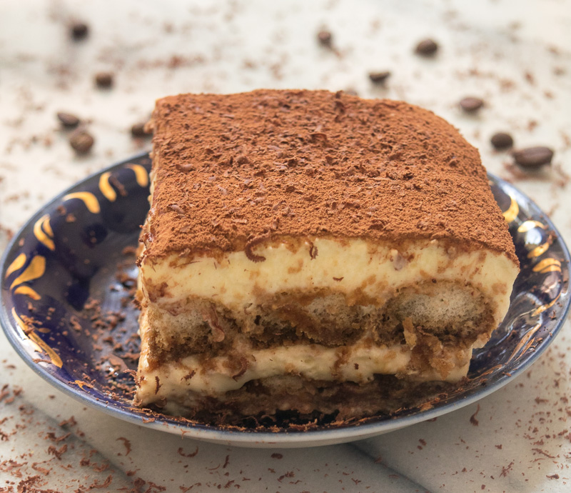 The Original Italian Tiramisu--super creamy, light, not overly sweet, not soggy, and has a surprisingly strong coffee punch. |www.cookeatlaugh.com