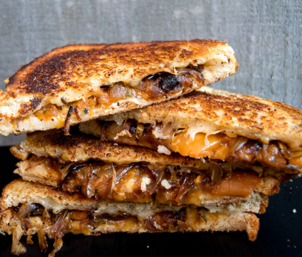 The ultimate sweet & savory grilled cheese