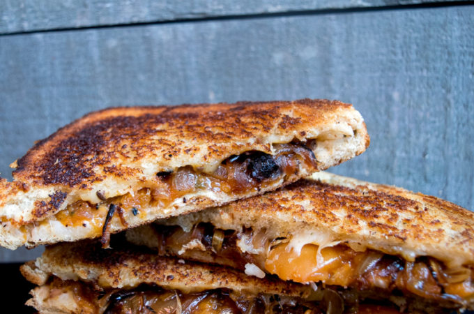 The ultimate sweet & savory grilled cheese