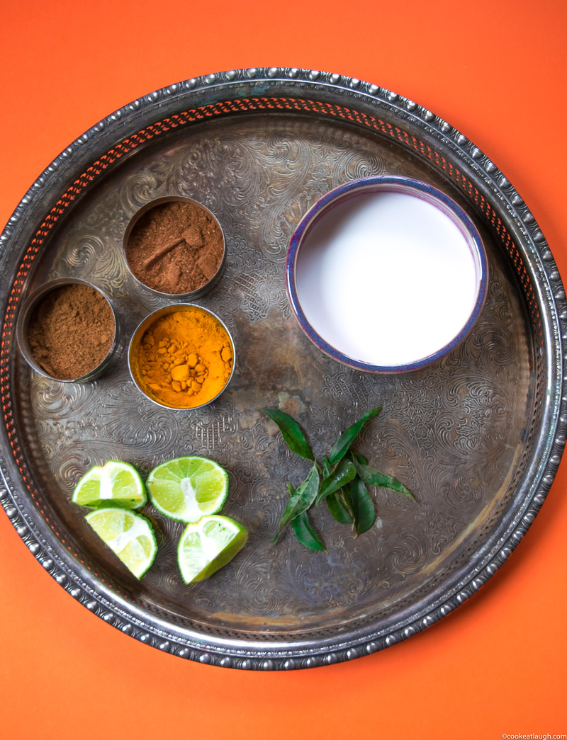 Goan coconut egg curry! Is a dish from coastal Indian state Goa. Made with coconut milk, curry leaves, hard boiled eggs, potato, peas, lime juice and spices. A perfect hearty winter meal.-1