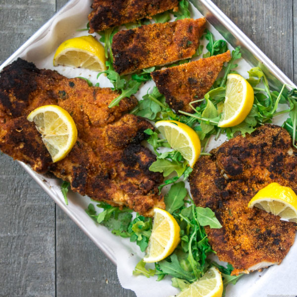 Spice Crusted Chicken Schnitzel (Gluten-free)