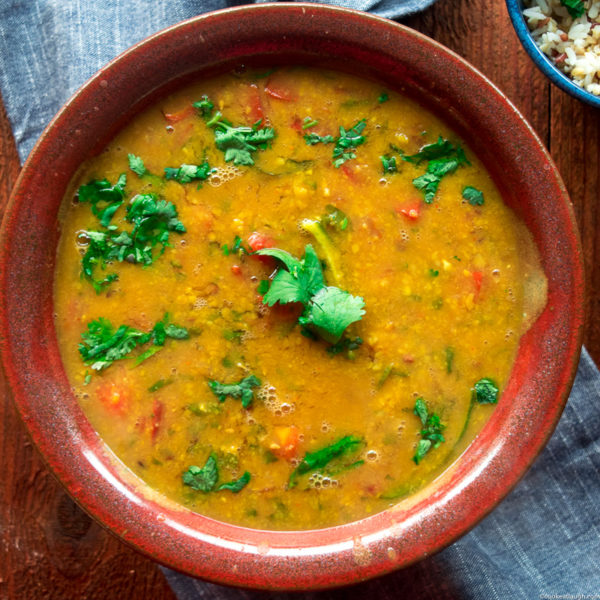 Sindhi Khatti Dal (sour lentil stew)