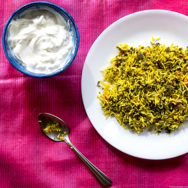 Fenugreek rice pilaf (Methi Chawal)