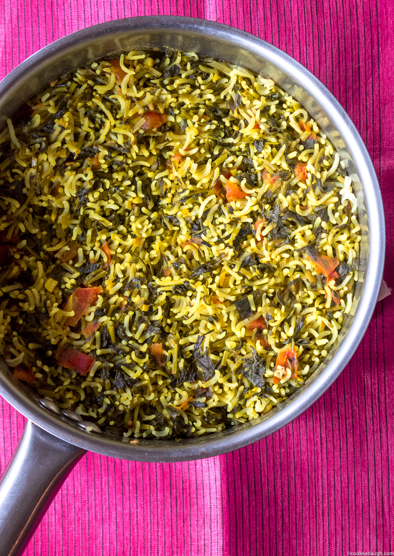 Fenugreek rice pilaf (Methi Chawal)-2