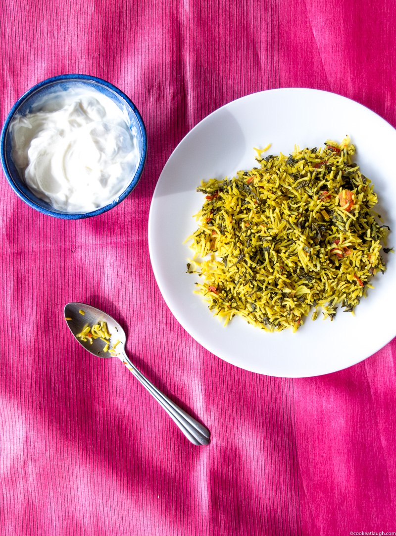 Fenugreek rice pilaf (Methi Chawal)-3