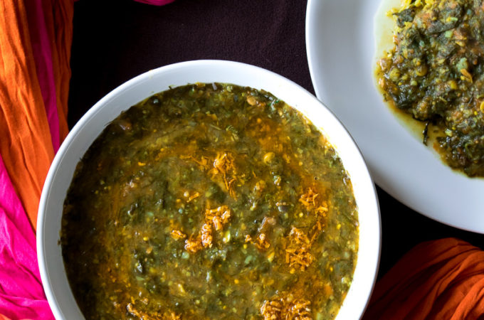 Lentil and vegetable stew (Sai Bhaji)