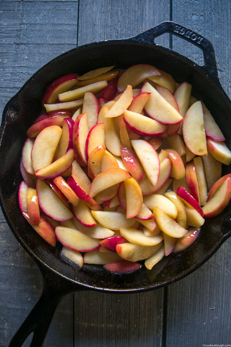 Skillet apple crisp-21