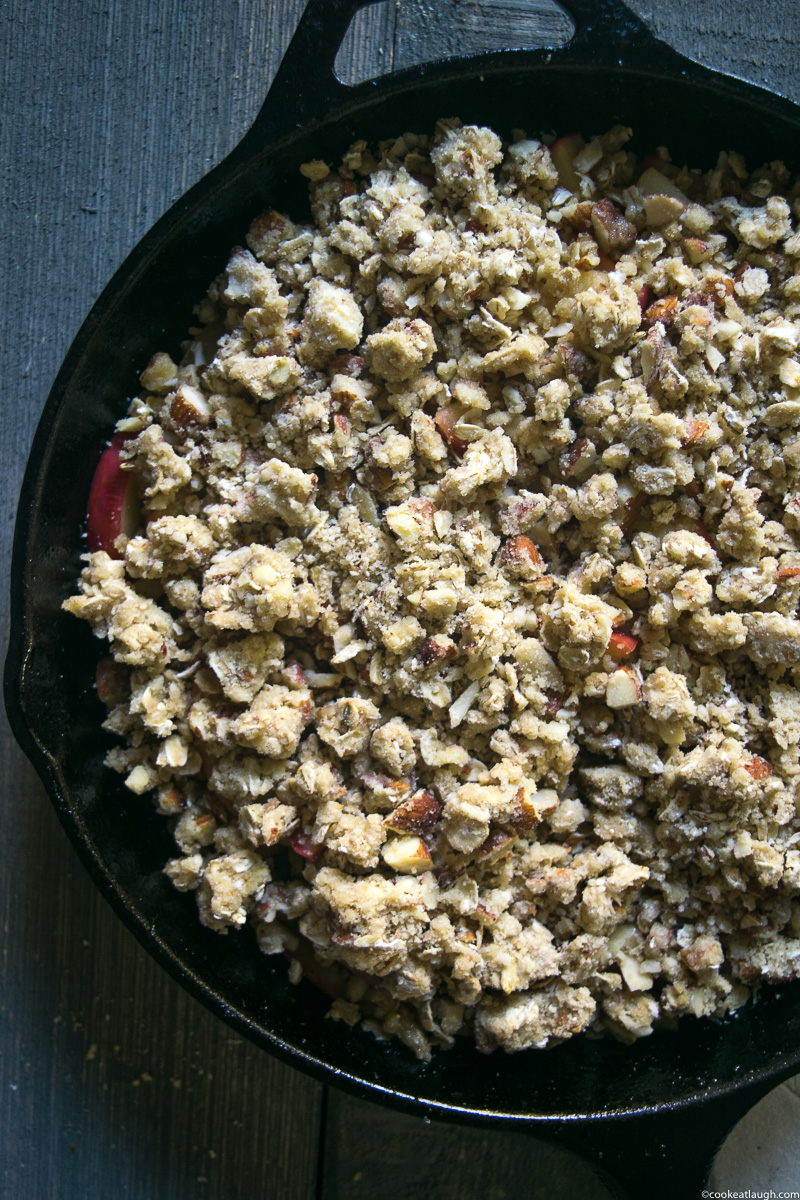 Skillet apple crisp-22