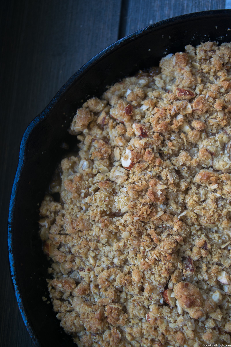 Skillet apple crisp-29