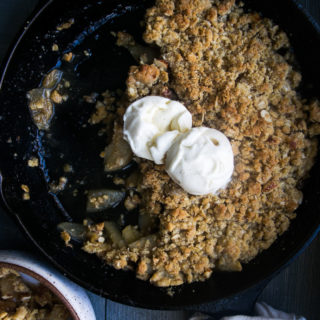 Skillet apple crisp-31