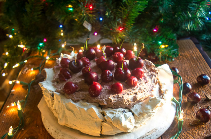 Espresso Chocolate Pavlova