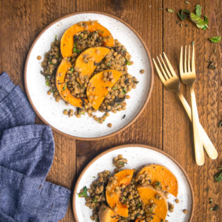 Roasted Butternut Squash with lentils, dates and fresh herbs-32