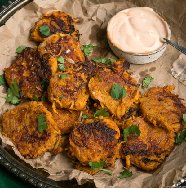 Masala Butternut Squash Fritters