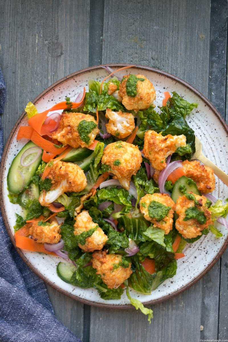 TANDOORI CAULIFLOWER SALAD WITH PICKLED ONION AND CILANTRO DRESSING-13