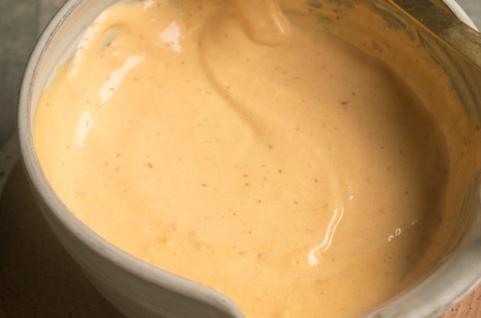 Chipotle hollandaise sauce